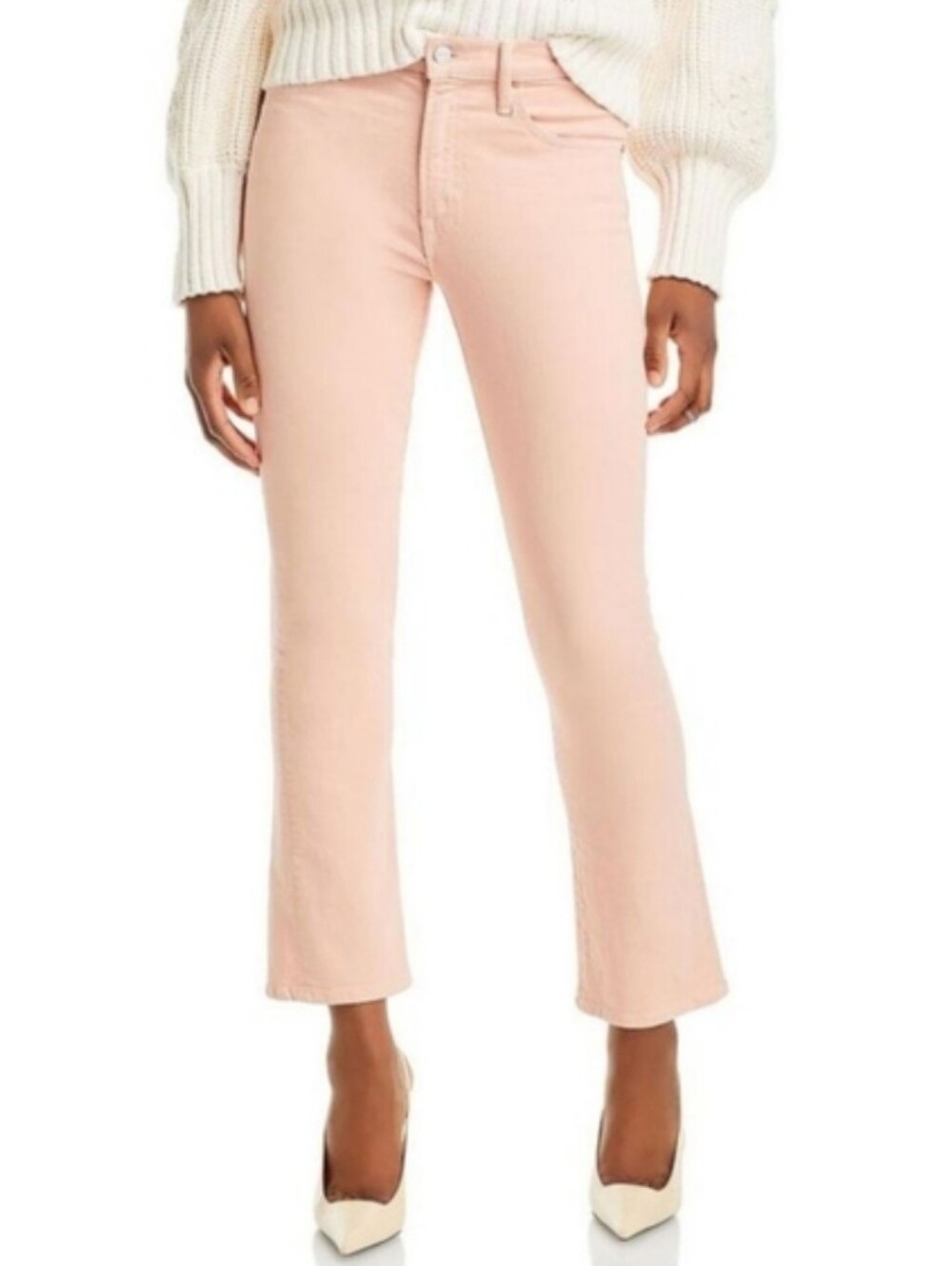 MOTHER The Insider Ankle Petal Pink Velvet Jeans Pants Size 28